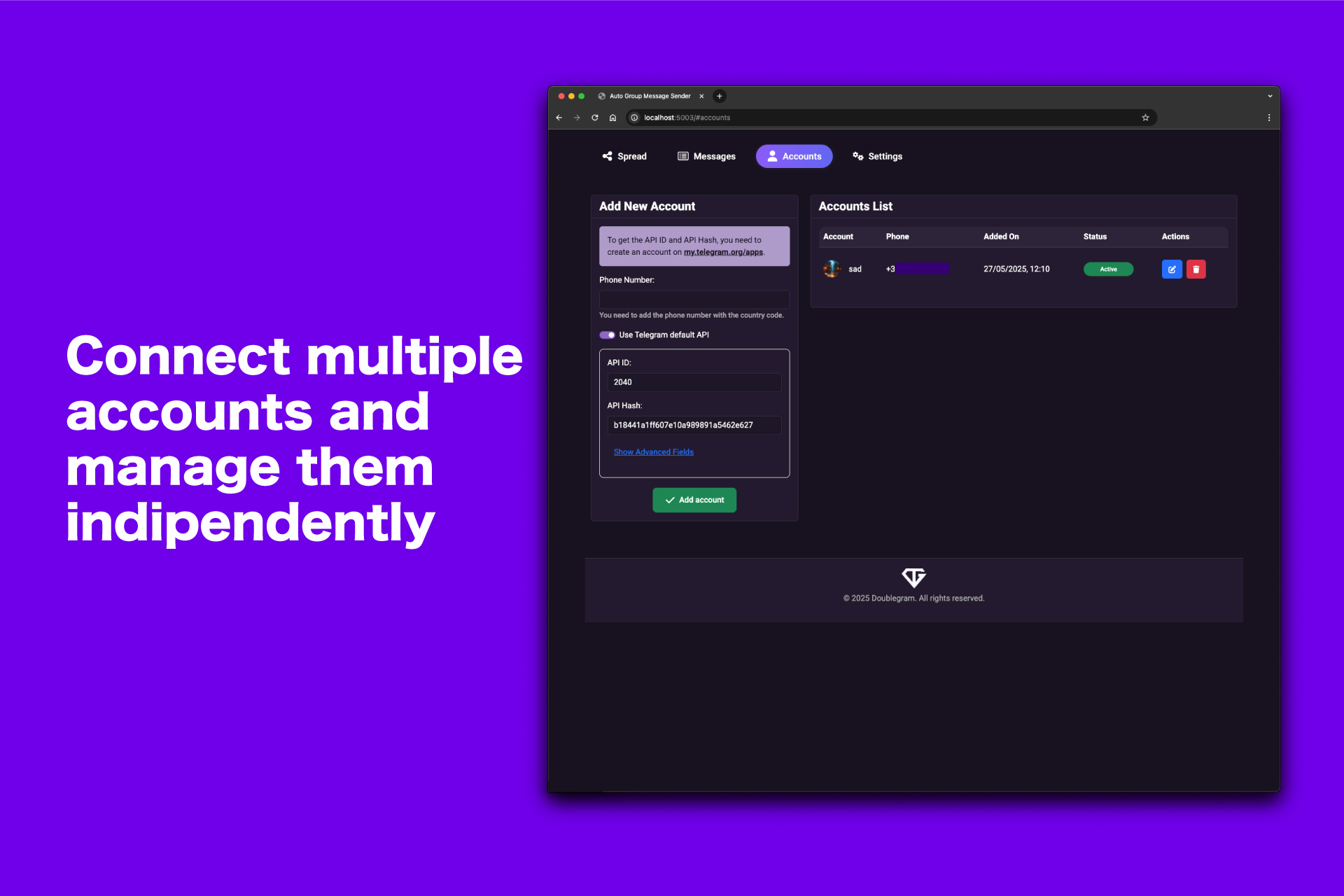 Doublegram Spread screenshot