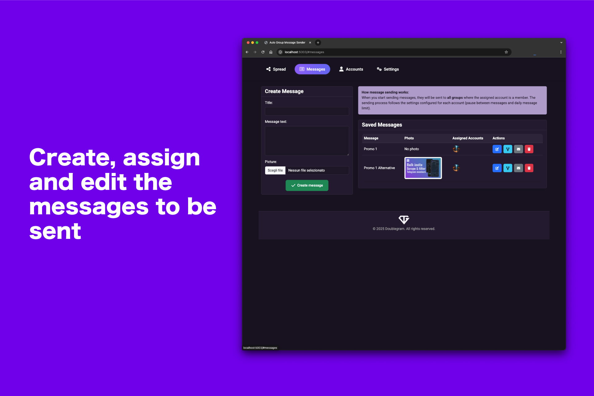 Doublegram Spread screenshot