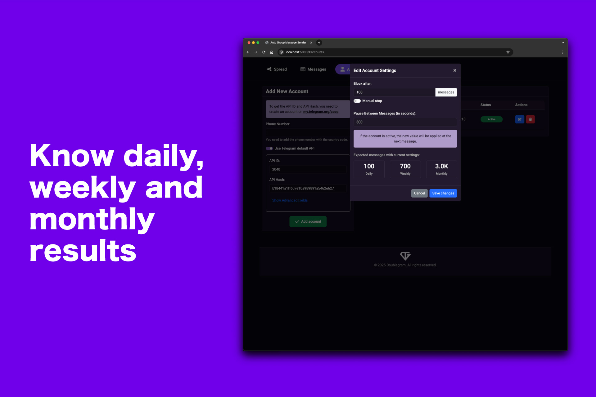 Doublegram Spread screenshot